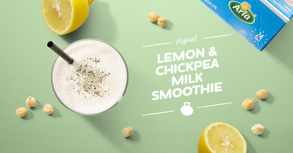 LEMON & CHICKPEA MILK SMOOTHIE | Arla