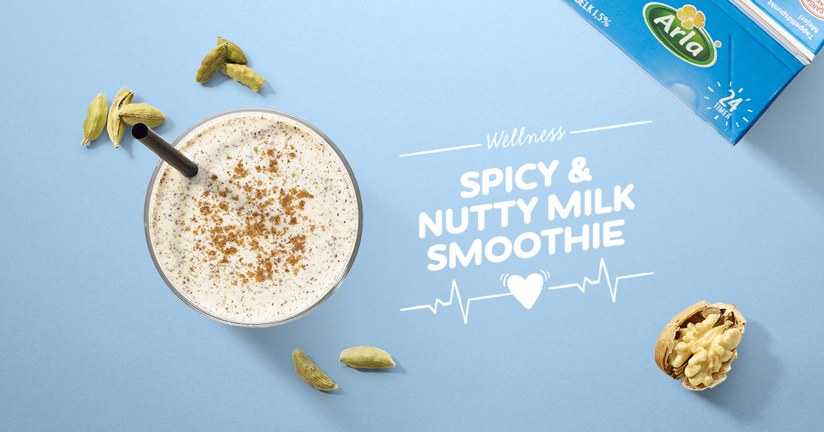 Spicy And Nutty Milk Smoothie Arla 