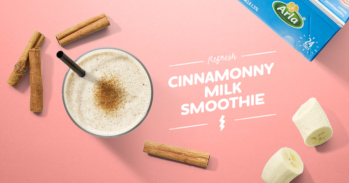 Cinnamonny Milk Smoothie Arla 